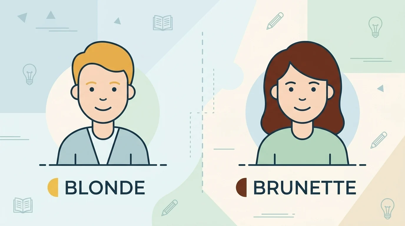 blonde or brunette