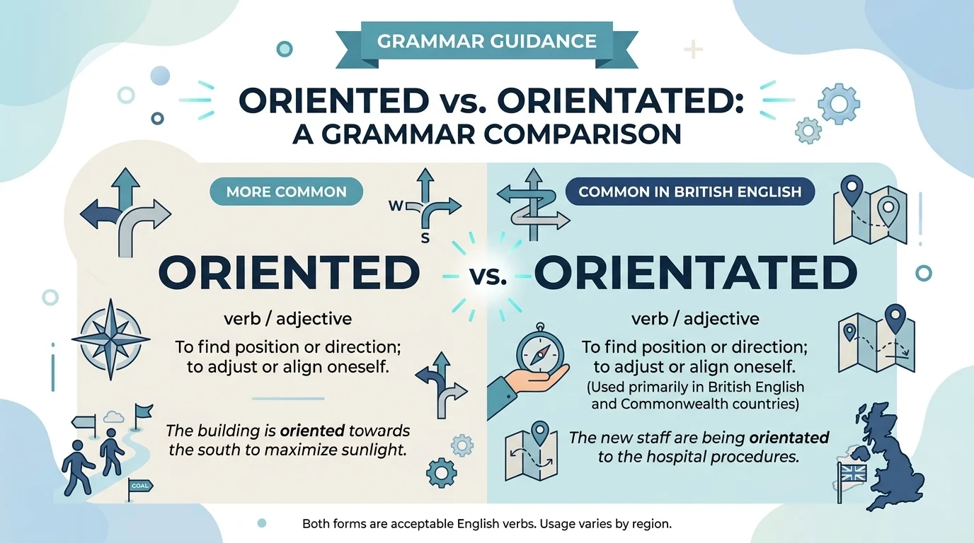 oriented or orientated