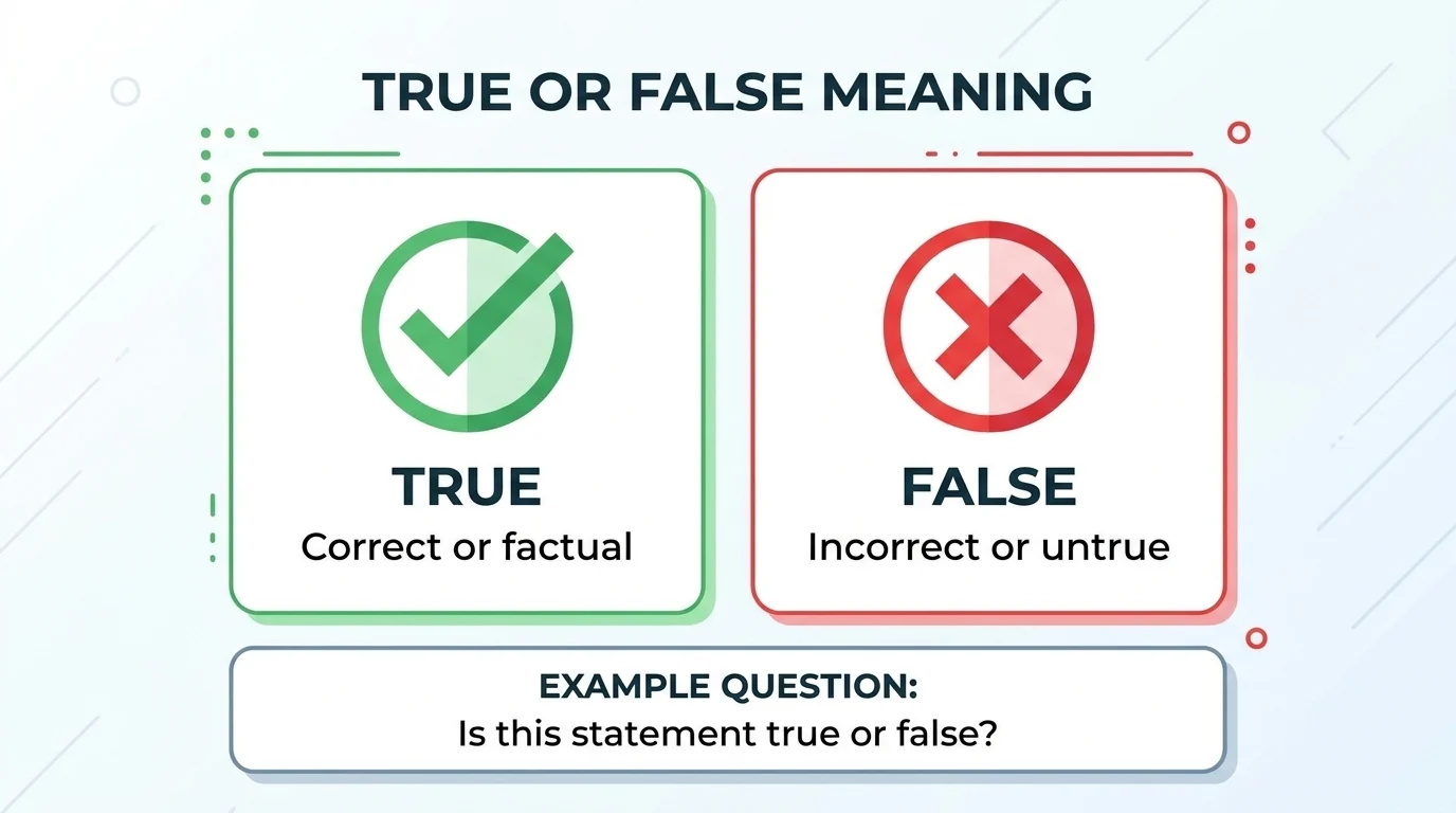 true or false