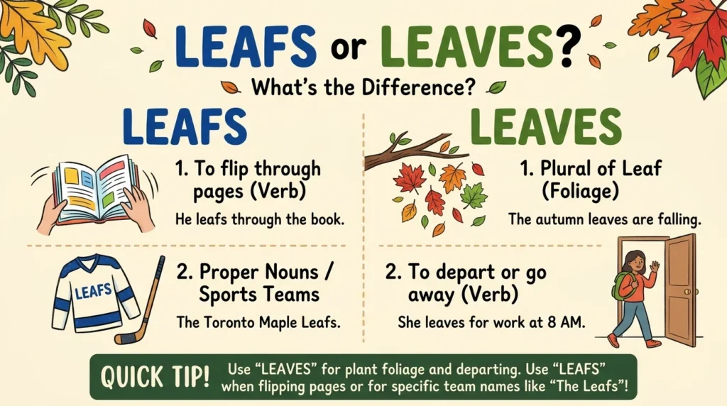 Leafs or Leaves Which Is the Correct Plural of Leaf