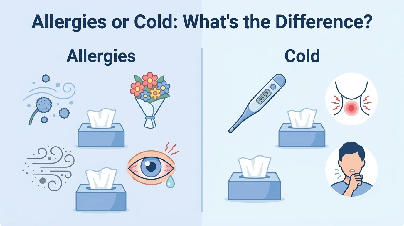 allergies or cold