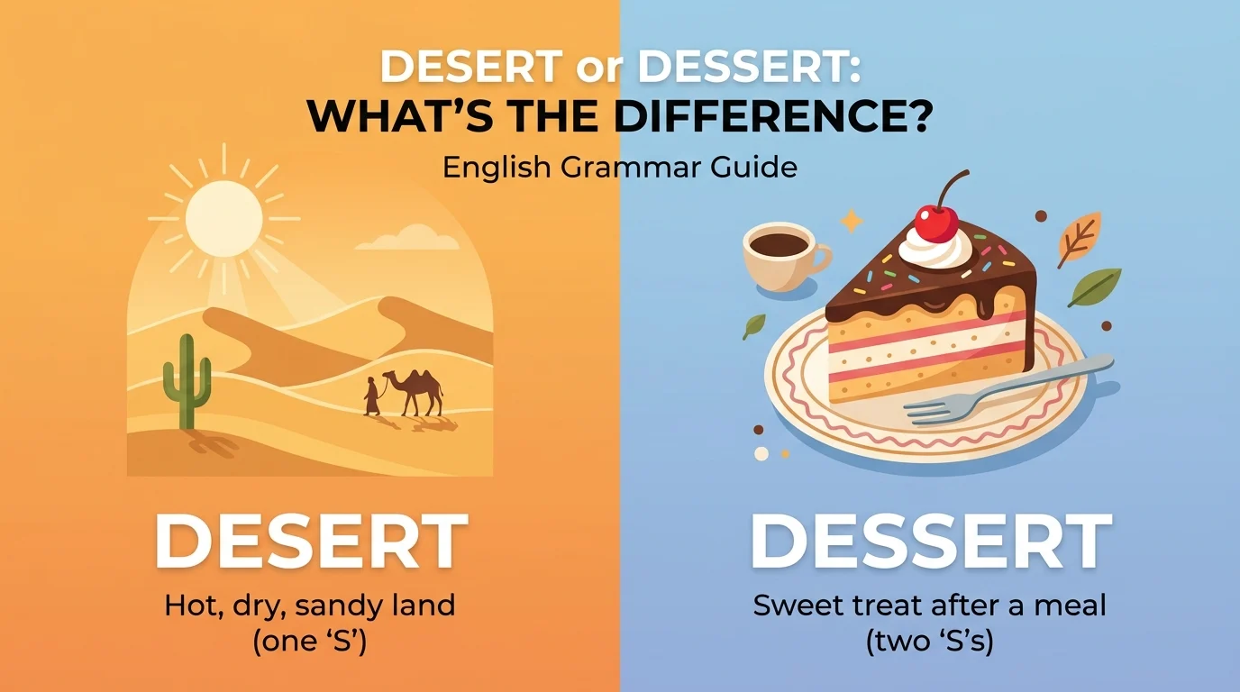 desert or dessert