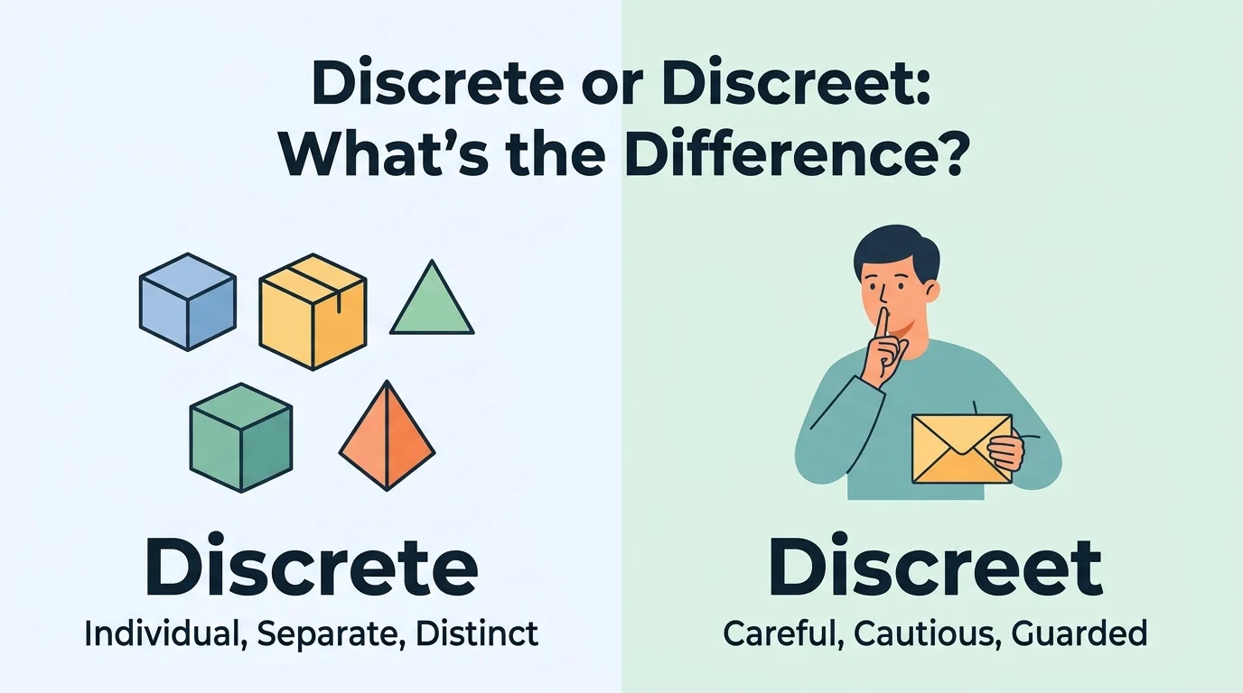 discrete or discreet