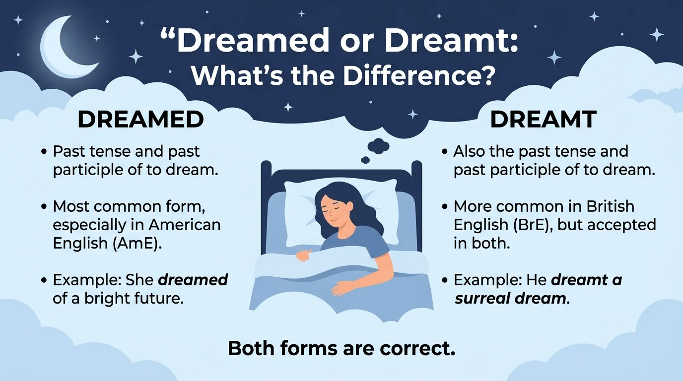 dreamed or dreamt