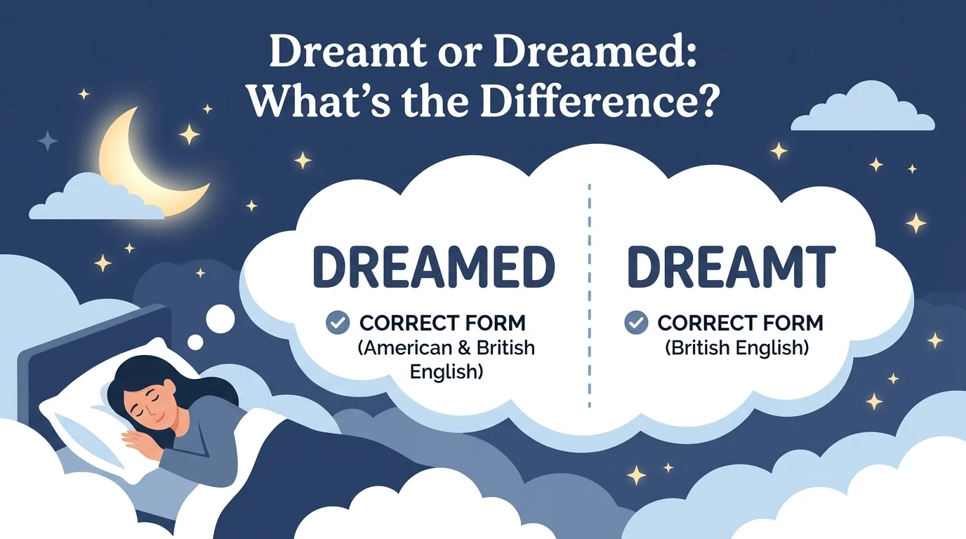 dreamt or dreamed
