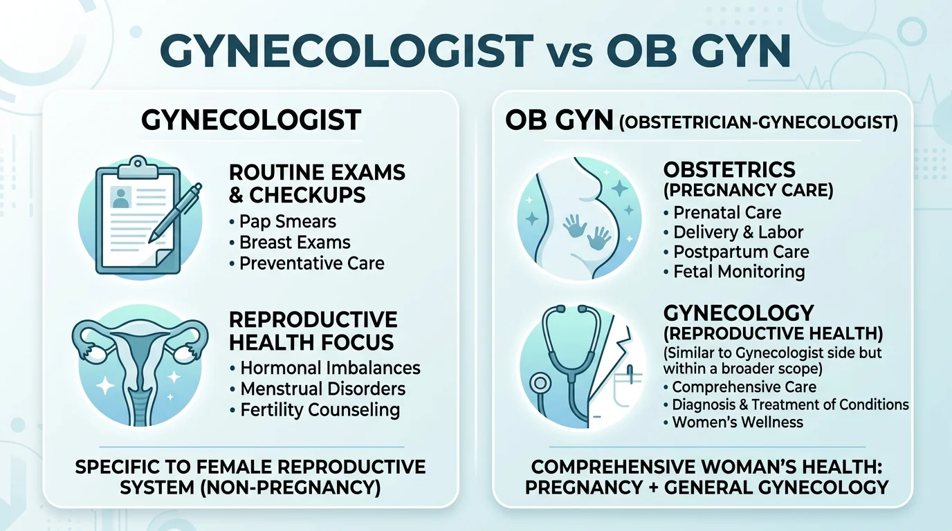 gynecologist vs obgyn