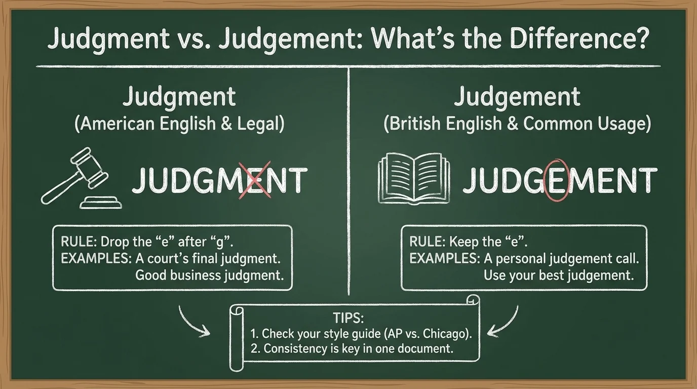 judgment or judgement