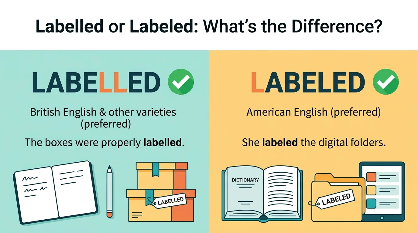 labelled or labeled