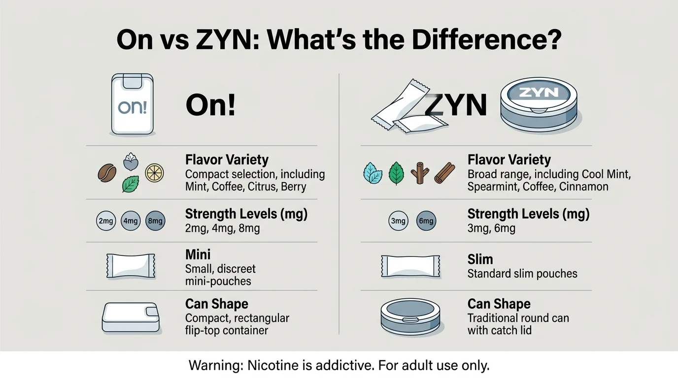on vs zyn