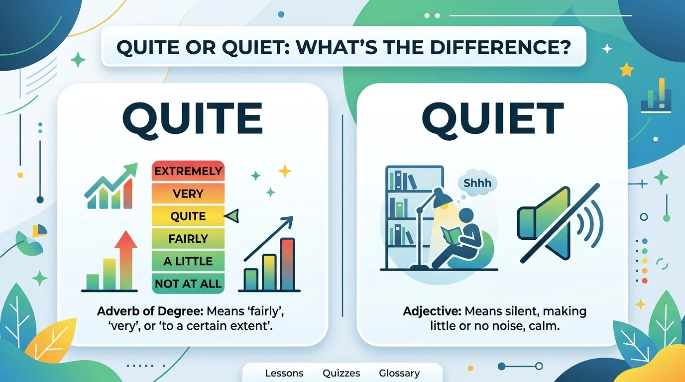 quite or quiet