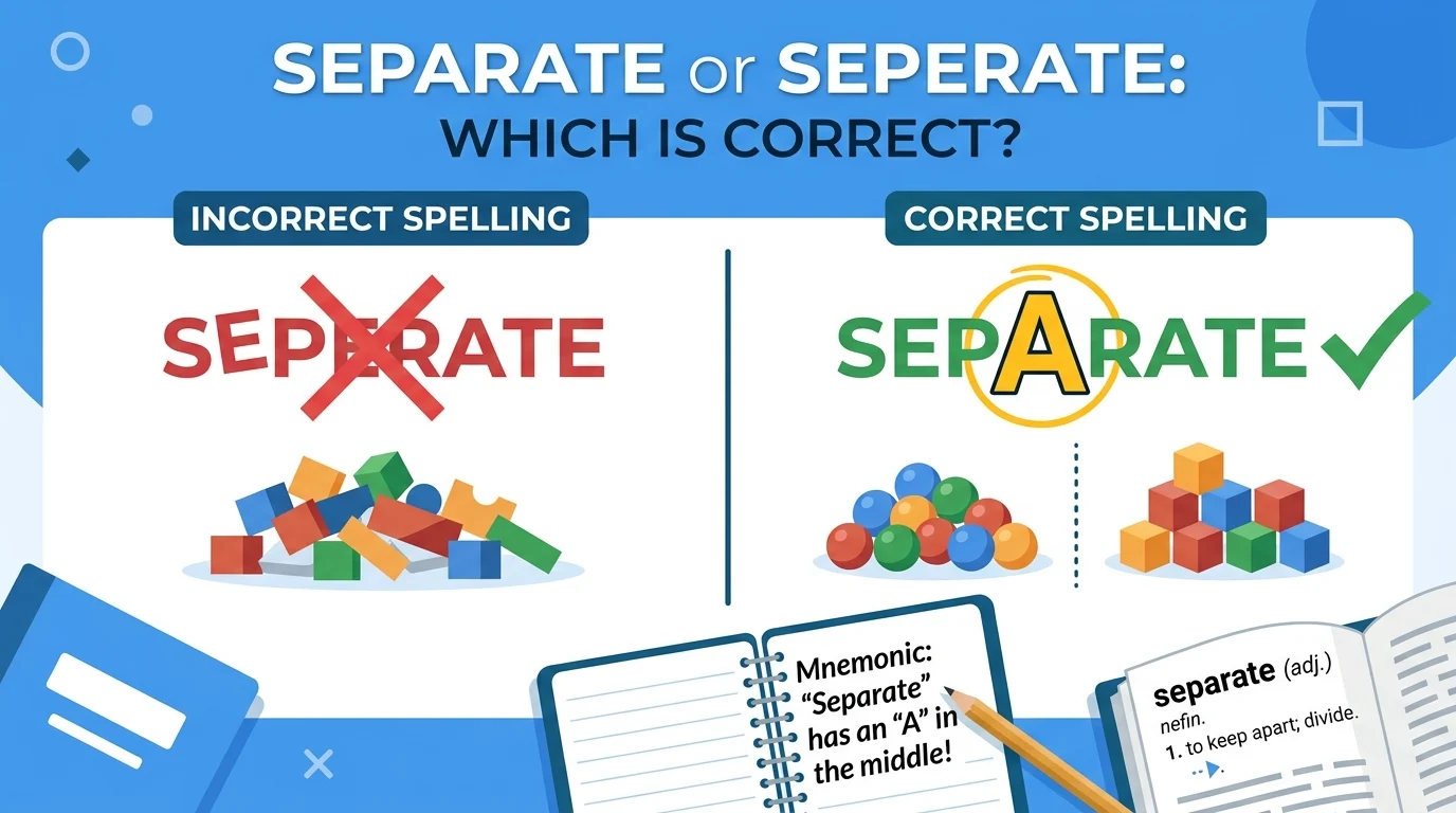 seperate or separate