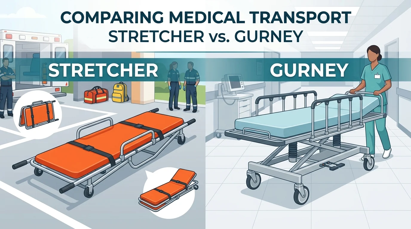 stretcher vs gurney