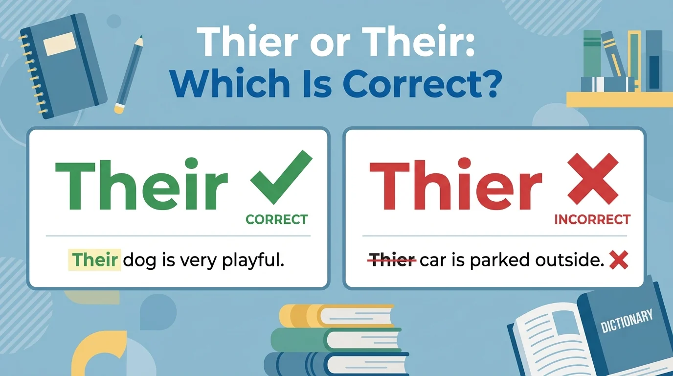 thier or their