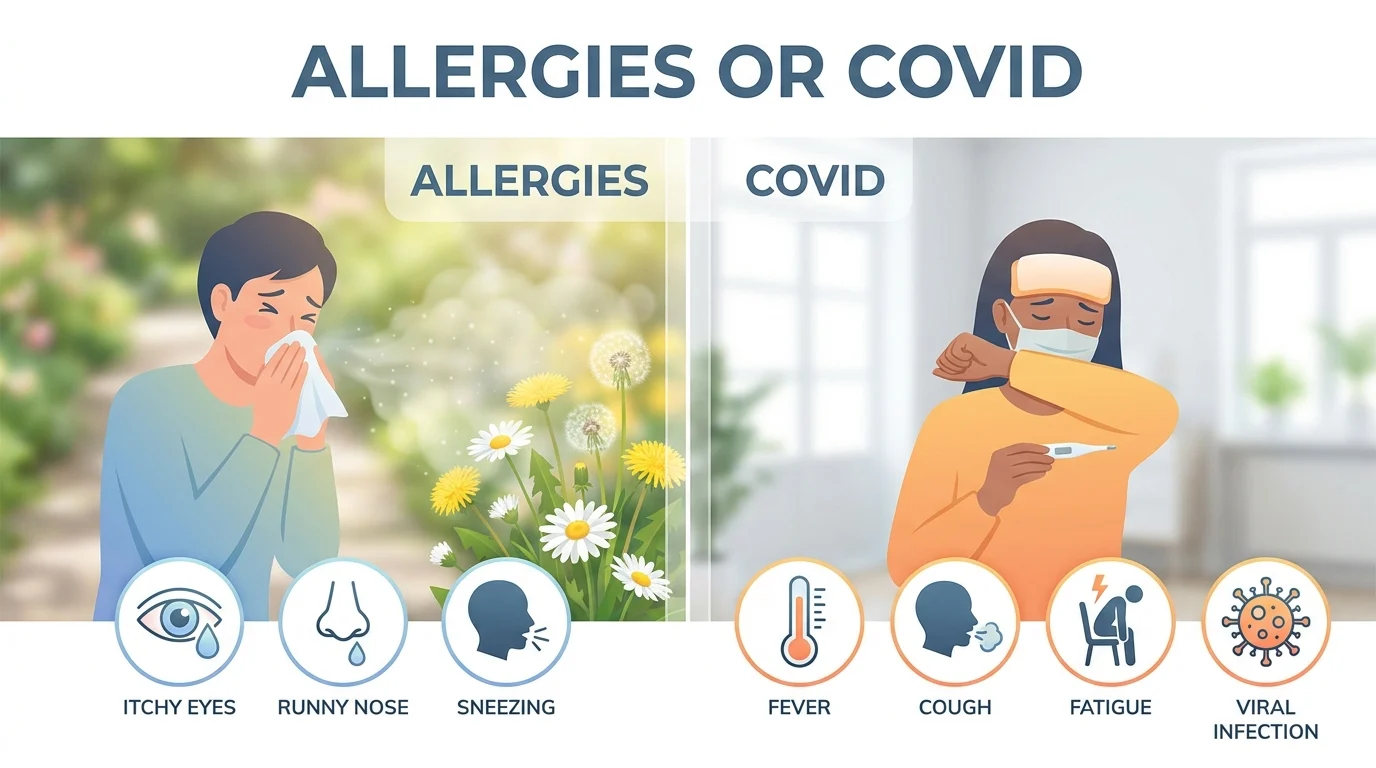 allergies or covid