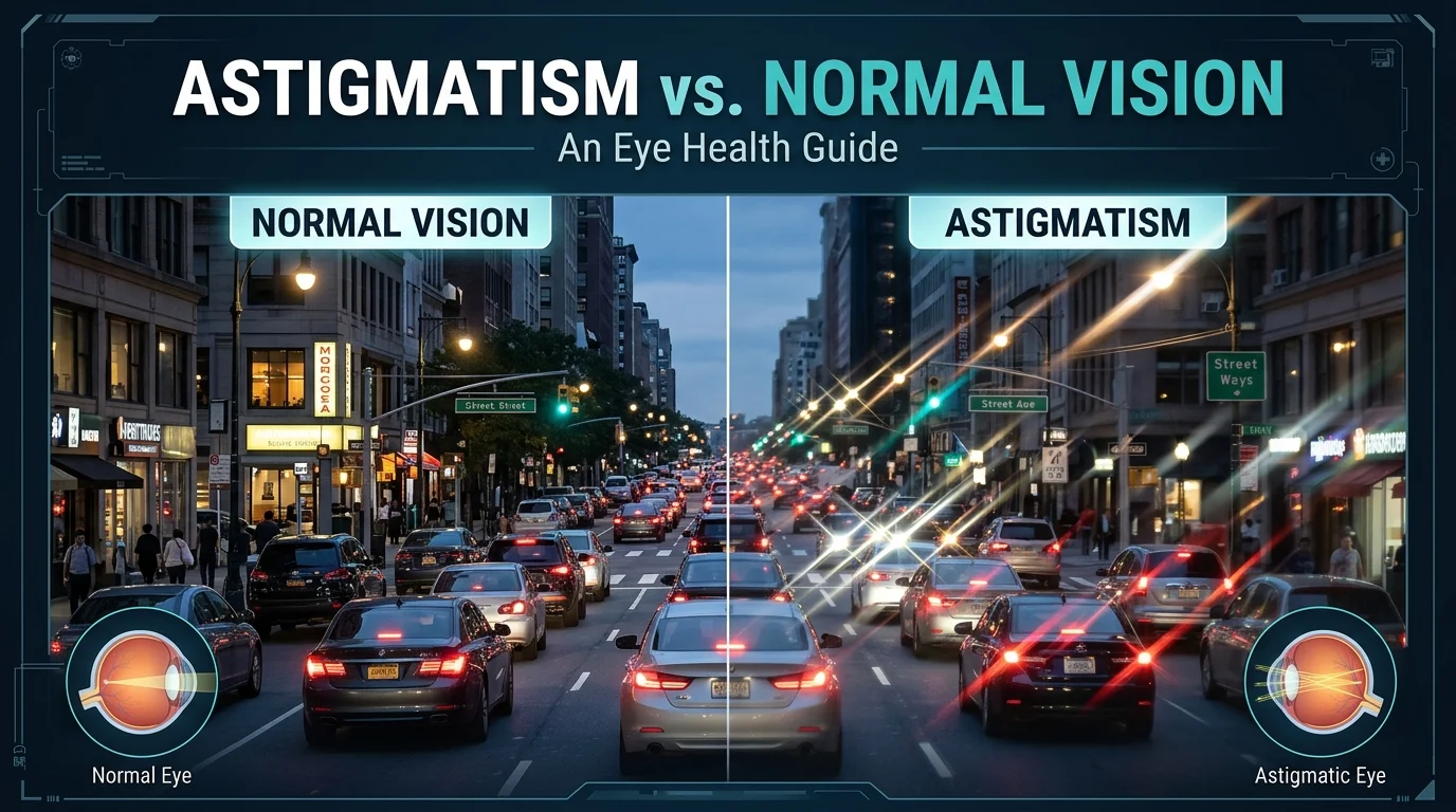 astigmatism vs normal