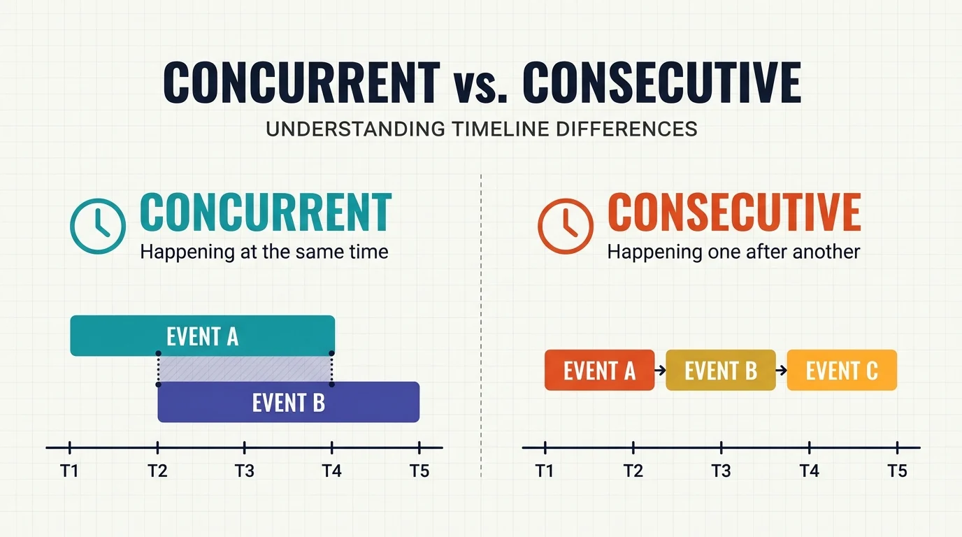 concurrent vs consecutive