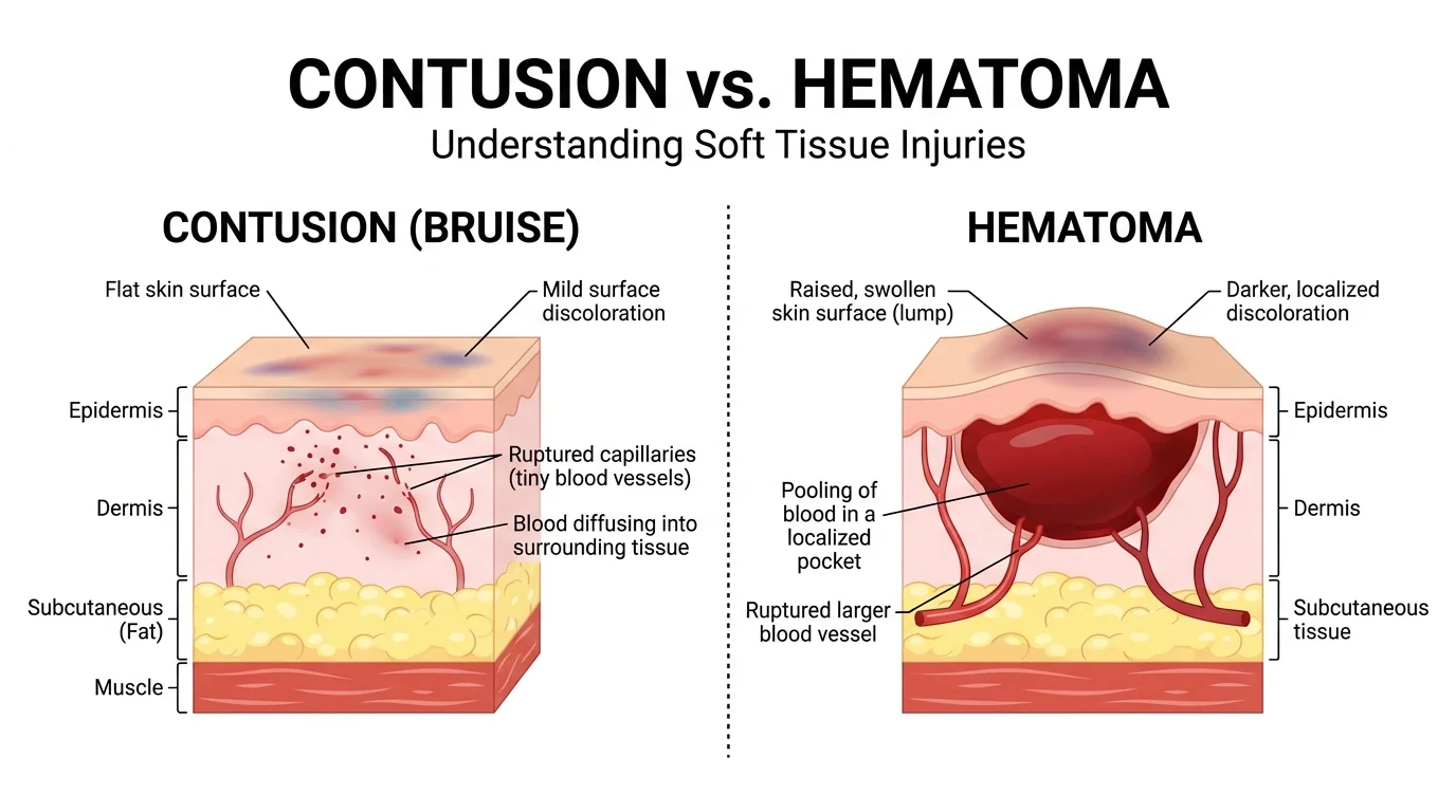 contusion vs hematoma
