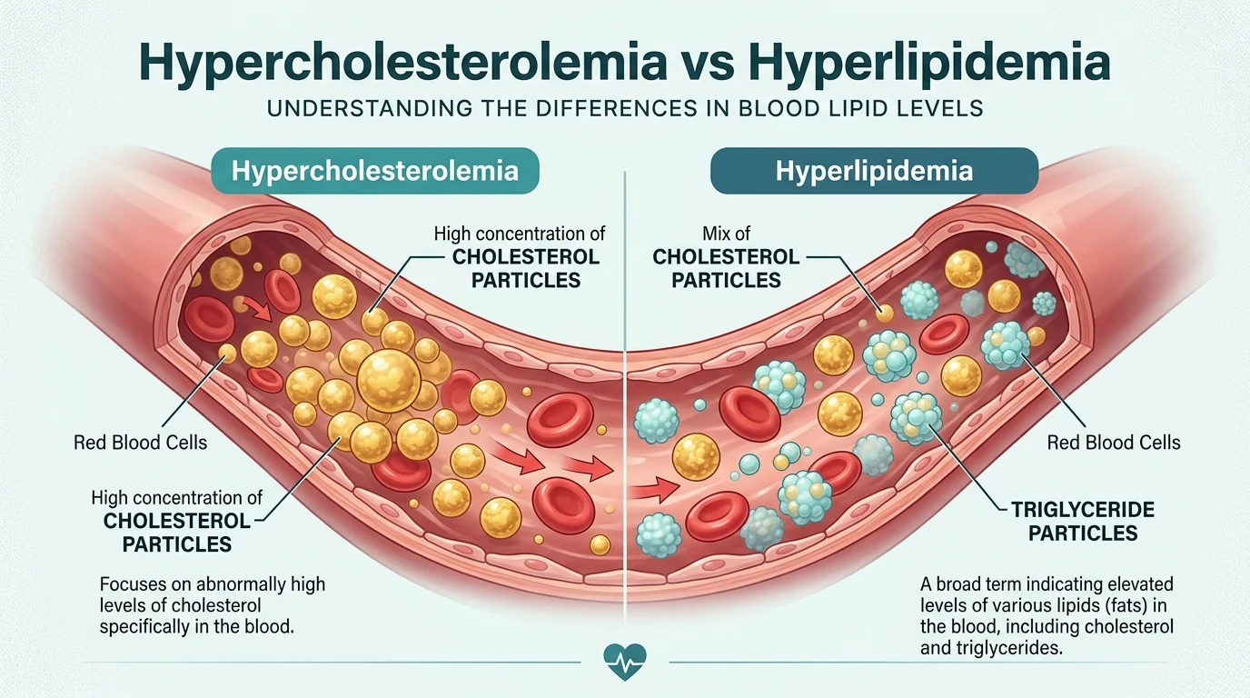 hypercholesterolemia vs hyperlipidemia