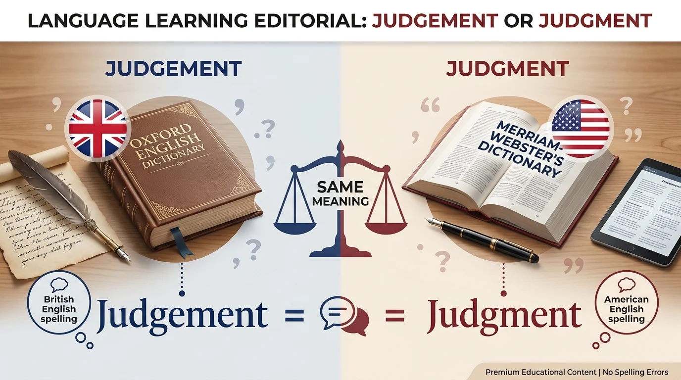 judgement or judgment
