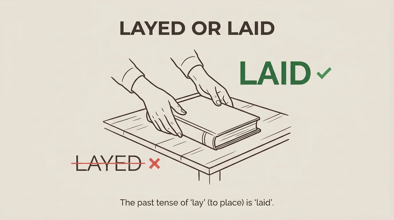 layed or laid