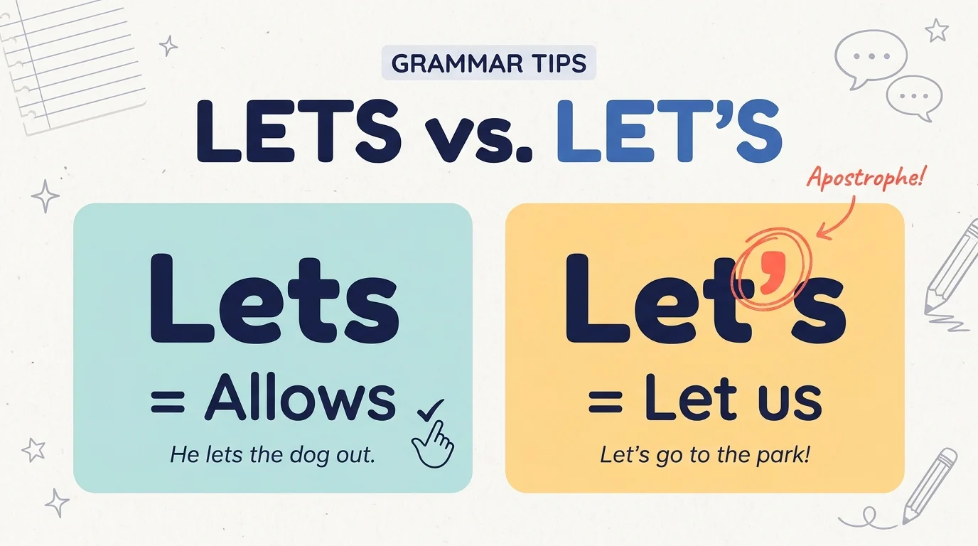 lets vs let's