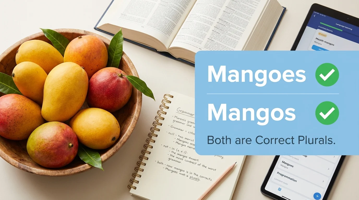 mangoes or mangos
