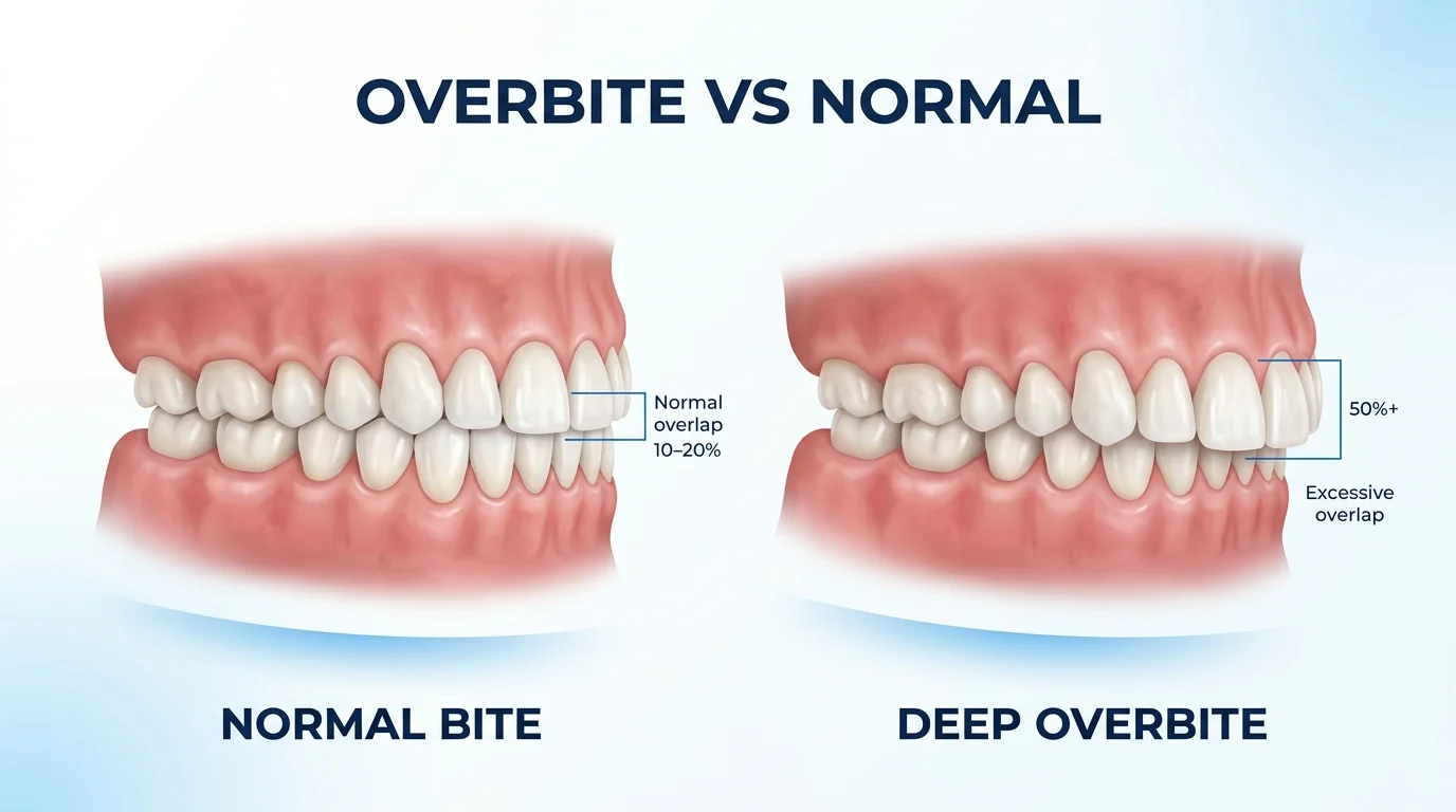 overbite vs normal