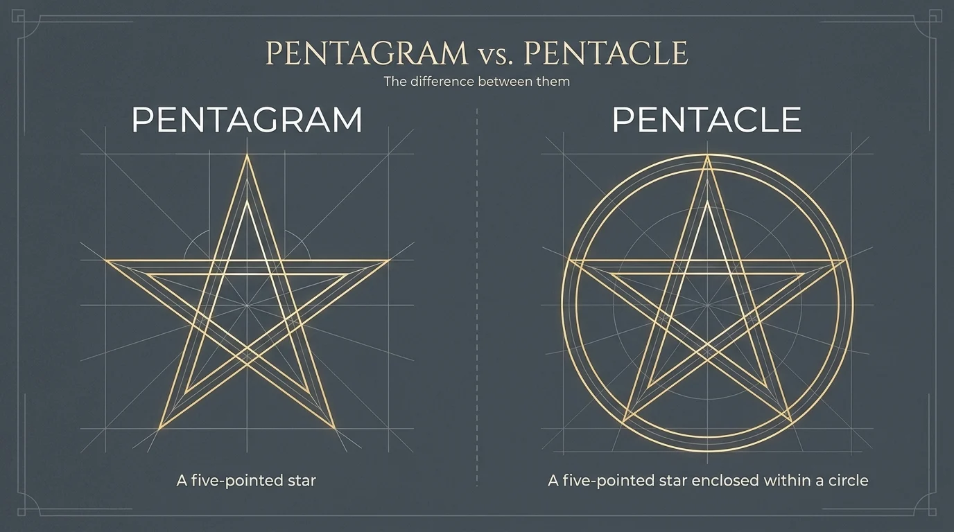pentacle vs pentagram