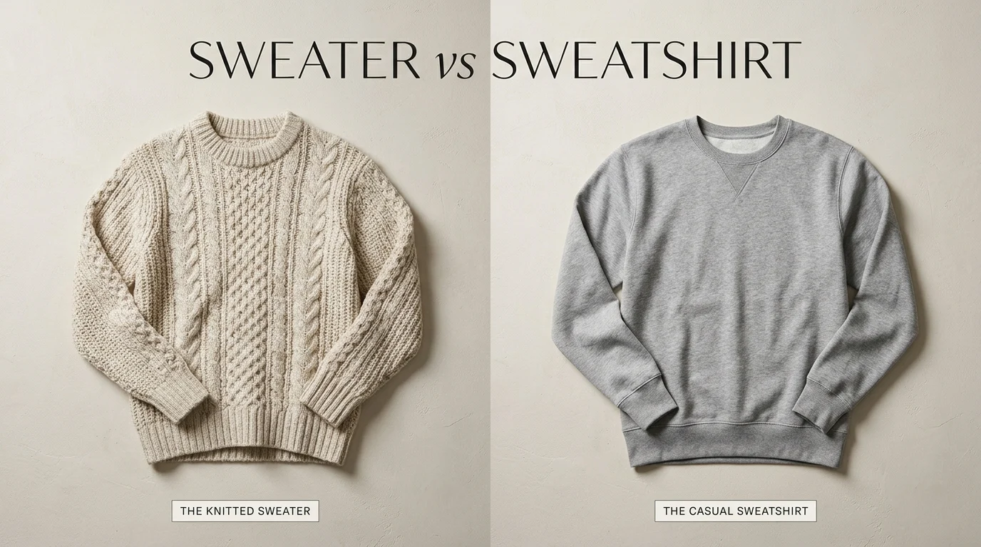 sweater vs sweatshirt