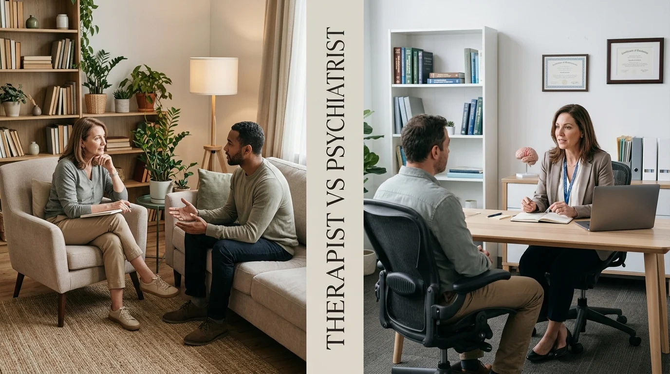 therapist vs psychiatrist