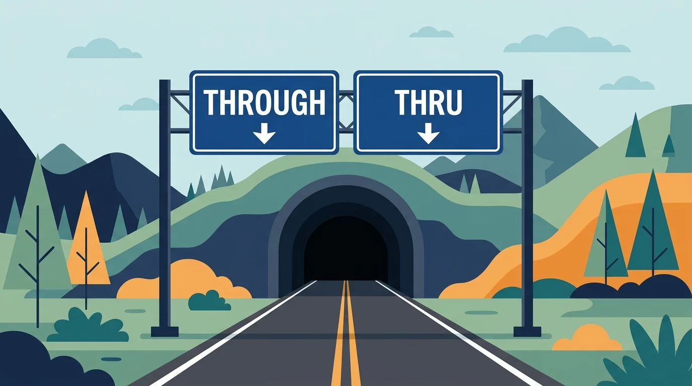 thru vs through