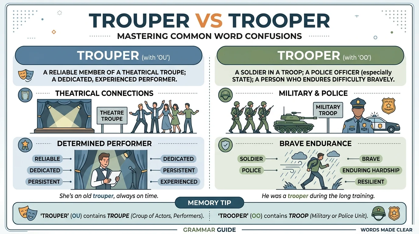 trouper vs trooper