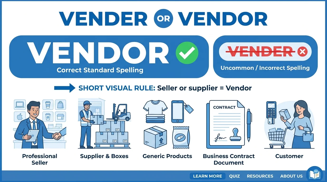 vender or vendor