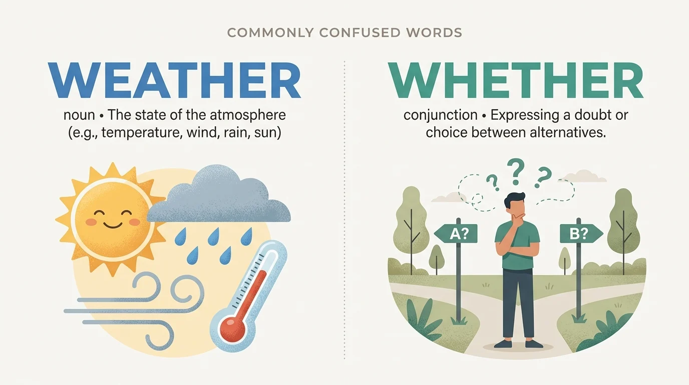 weather vs whether