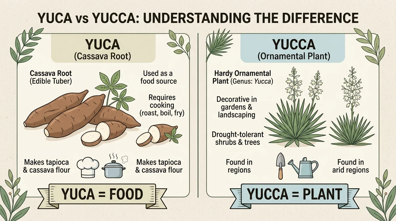 yuca vs yucca